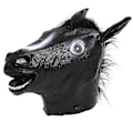 Miniatyrbillede 2 af 4: (SORT) Heste Maske Udklædning Hestehoved Latex Masker Til Voksne Maskerade MXBC