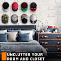 Miniatyrbild 4 av 5: Vita Moderna JP Självhäftande Hattkrokar för Vägg (16-pack) - Minimalistisk Hattställningsdesign, Ingen Borrning, Starka Hattgalgar