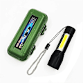 Miniatyrbillede 3 af 5: 2 stk. Zoombar USB Genopladelig Taktisk Lommelygte, Super Lys LED Lommelygte med Indbygget Batteri og Oplader, Zoombar, Vandtæt, Bærbar Lygte