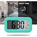 Miniatyrbild 3 av 4: Batteridriven digital väckarklocka för sovrum, LCD-skärm sängväckarklocka med snooze-funktion