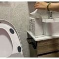 Miniatyrbild 5 av 5: Transparent Bordsdispenser för Pappershanddukar, Lämplig för Z-vikta och C-vikta Handdukar