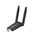 Miniatyrbild 1 av 5: Kraftfull Dual Band USB 3.0 WiFi-dongel, 2,4G / 5,8GHz, WiFi-adapter för PC/Laptop/Tablet, Kompatibel med Windows 11/10/8/7/Vista/XP, Mac OS X