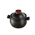 Miniatyrbillede 1 af 5: Sort Keramisk Gryde til Suppe 3,2 Quart (3400ml)