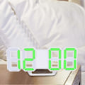 Miniatyrbild 4 av 5: 3D LED Digital Väggklocka, Väckarklocka för Sovrumsskrivbord, Digital Väggklocka, 21,5 x 8,8 cm