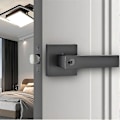 Miniatyrbilde 4 av 5: Firkantet, låsestørrelse 60/70mm, Qrity dørvriderhåndtaklås, dørhåndtak i aluminiumslegering for bruk på soverom, garderobe, lagerrom og kontor