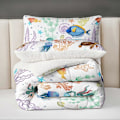 Miniatyrbilde 4 av 5: Myk Sherpa Dynesett for Barneromsinnredning Queen Size