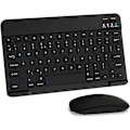 Miniatyrbild 1 av 3: Tangentbord, Uppladdningsbart Ultra-Slim Universellt Tablet-Tangentbord, Portabelt Bluetooth-Tangentbord för Laptop/Desktop/Telefon, Svart