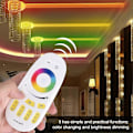 Pikkukuva 5 / 5: RF LED -kaukosäädin, 2.4G RGBW -kaukosäädin 4-vyöhykkeinen kosketus-LED-ohjain RGB LED -himmenninohjain Milight RGBW LED -lampulle, RGB LED -nauhavalolle