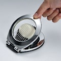 Miniatyrbillede 5 af 5: Æggedeler i rustfrit stål til æg og æg med 2 i 1 holdbare metalskiver