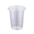 Miniatyrbillede 1 af 5: (JWDd) 100 stk. 360 ml plastikkopper med flade låg, ideelle til iskaffe og smoothies