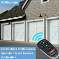 Miniatyrbild 5 av 5: Universell Fjärrkontroll för Grindar Universell Fjärrkontroll för Garageport 433.92 MHz 4 Knappars Fjärrkontroller Fast Kod Duplicerare