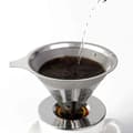 Miniatyrbilde 4 av 5: Gjenbrukbart Kaffefilter i Rustfritt Stål - Enkel Kopp Kaffemaskin Permanent Kaffefilter Kaffefilter Rustfritt Stål Kaffefilter