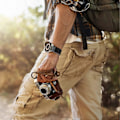 Miniatyrbillede 3 af 5: Sort Grå Trail Loop Rem Kompatibel med Apple Watch Ultra 49/45/44/42mm, Erstatningsrem Kompatibel med iWatch Serie 8/7/6/5/4/3/2/1/SE