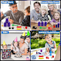 Miniatyrbillede 5 af 5: Tryllesæt til børn, Trylle rekvisit sæt, Trylle tricks til børn, Magiker sæt, Trylle tricks gaver til alderen 6+