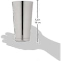 Miniatyrbillede 3 af 3: 28 oz Bar Shaker i rustfrit stål - Metallisk finish, professionelt cocktailværktøj