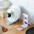 Miniatyrbild 2 av 5: Grått Multifunktionellt Lockställ i Plast, Hopfällbart Diskställ för Köket, Köksförvaringsställ