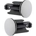Miniatyrbild 1 av 4: Universell 40 mm Badrumsavloppsplugg, 2-pack, Kromad avloppsplugg, Tillverkad av mässing, med gummitätning, Justerbar plugg