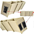 Miniatyrbillede 3 af 5: Filt Håndtaske Organizer Kvinder Indvendig Organizer Håndtaske Opbevaringstaske Rejse Kosmetik Opbevaring (beige, S)