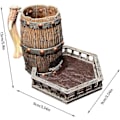 Miniatyrbillede 4 af 5: Rullende terningetårn i resin - RPG-spillere Rullekasse Spillebord Terninge Rullelegetøj - Rullebakke Etui Terningetårn Ornamenter RPG-spillere Terninge Ruller til P
