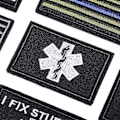 Miniatyrbillede 4 af 5: 20 stk. tilfældige taktiske patches, fuld broderi med løkke og krog til kasketter, tasker, rygsække, veste, militæruniformer, taktisk udstyr osv.