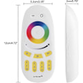 Miniatyrbillede 2 af 5: RF LED Fjernbetjening, 2.4G RGBW Fjernbetjening 4-Zone Touch LED Controller RGB LED Lysdæmper Controller til Milight RGBW LED Pære, RGB LED Strip Lys