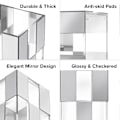 Miniatyrbillede 2 af 5: Transparent Vase til boligindretning 24 cm længde