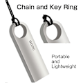 Pikkukuva 5 / 5: USB-muistitikku 32GB, Mini USB-muistitikku 32GB USB 2.0 -muistitikku Cle USB 32GB koukulla kannettavalle/PC:lle/autolle jne. Hopea