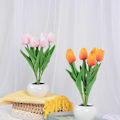 Miniatyrbilde 5 av 5: Bordlampe LED Tulip Lampe Kunstig Blomst Liten Nattlampe for Soverom Nattbordslampe