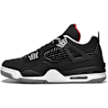 Miniatyrbillede 2 af 5: (A4black 10 UK) Bebetter Herre Air 4 Retro Klassiske Skatesko - Sorte Fitness Træningssko til Basketball Casual Sneakers 10 UK