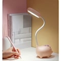 Miniatyrbillede 2 af 4: Sød Silikone Dinosaur Lampe, Ubrydelig Plastik Medium Størrelse Bordlampe, Bærbar LED Natlampe til Børneværelset med Dæmpbart Genopladeligt Batteri, Øje