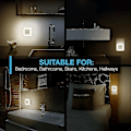 Miniatyrbillede 5 af 5: WABJTAM LED Natlampe Plug-in [6 Pak] Smart Skumring til Daggry Sensor, Automatiske Natlamper, Egnet til Soveværelse, Badeværelse, Toilet, Trapper, Køkken, H