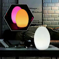 Miniatyrbillede 4 af 5: LED Æggeformet Natlampe USB Genopladelig RGB Klap Lampe Baby Strøm Sovende Øjenbeskyttelse Lampe Udendørs Kaffebar Lamper