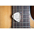 Miniatyrbillede 2 af 4: Sjovt Guitarplektrum i Rustfrit Stål med Tekst til Fødselsdag