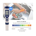 Miniatyrbilde 4 av 5: 5 i 1 TDS/EC/PH/Salinitet/Temperaturmåler Digital Vannkvalitetsmonitor Tester for Bassenger, Drikkevann