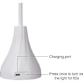 Pikkukuva 2 / 5: Mini Kannettava 18W Langaton Ladattava LED-kynsilamppu USB-kaapelilla (Valkoinen)