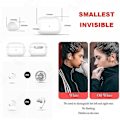 Pikkukuva 3 / 5: Näkymättömät nappikuulokkeet Mini Piilotettu Bluetooth-kuuloke Piilotetut Mini Langattomat Kuulokkeet Näkymättömät