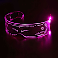 Pikkukuva 1 / 5: (Vaaleanpunainen valo) LED-valolla varustetut 7 värin kirkkaat linssit visiirilasit suojalasit Cyberpunk Rave Party Pink light