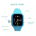 Miniatyrbillede 4 af 5: 4G Børne SD Smartwatch IP67 WIFI Lokations Tracker Videoopkald SOS GPS LBS