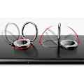 Miniatyrbillede 3 af 5: Sort Mobiltelefon Ringholder Fingerstativ, Metal Fingerringholder til Stærk Magnetisk Bilholder Kompatibel med Smartphone