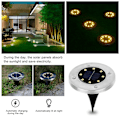 Miniatyrbild 3 av 5: Speed 12 x LED solcellslampa infälld golvspotlight