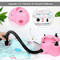 Miniatyrbilde 5 av 5: Elektrisk ballongpumpe, 3-i-1 elektrisk pumpe, luftpumpe for oppblåsing/tømming av badering, luftpute, fest, bursdag, bryllup