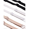 Miniatyrbillede 2 af 2: 6 Stykker BH-Strop Clips Bag Elastiske BH-Strop Clips til Kvinder Justerbare Skridsikre Støtter Stop BH-Stropper (Sort, Hudfarve og Hvid)