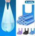 Miniatyrbild 3 av 4: 100-pack sopsäckar i tjock plast med handtag - Giftfria och luktfria