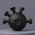 Miniatyrbild 2 av 5: (Svart) Handgreppstränare Fingerövning Justerbart Motstånd Handbollar Grepptränare för Hemmagym