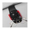 Miniatyrbillede 1 af 5: Par Bling Solbrilleholdere til Bil Solskærm Magnetiske Læder Brille Organizer Clips