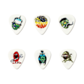 Miniatyrbild 1 av 2: 6-pack Assorterade Plektrum för Gitarrspel .60mm Storlek