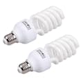 2x Kompakt E27 220v 5500k 45w Dagsljuslampa för Fotografering