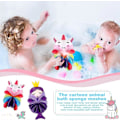 Miniatyrbillede 4 af 5: (Enhjørning, Prinsesse 2 stk.) Bade Loofahs Børn Småbørn Body Loofahs Søde Tegneserie Børne Loofah Børne Badesvampe Loofah Bade Puff Body Scrubber Mesh Loofah S