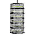 Miniatyrbillede 3 af 5: (Style A 6 Lag) Lagdelt Tørrenet til Urter Hængende Kurv Foldbar Tørrestativ Urte Tørrenet Tørretumbler Pose Mesh til Blomster Knopper Planter Organizer