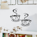 Miniatyrbild 2 av 5: Kaffekopp Design Väggdekaler Hemdekorationer Kök Restaurang Dekor